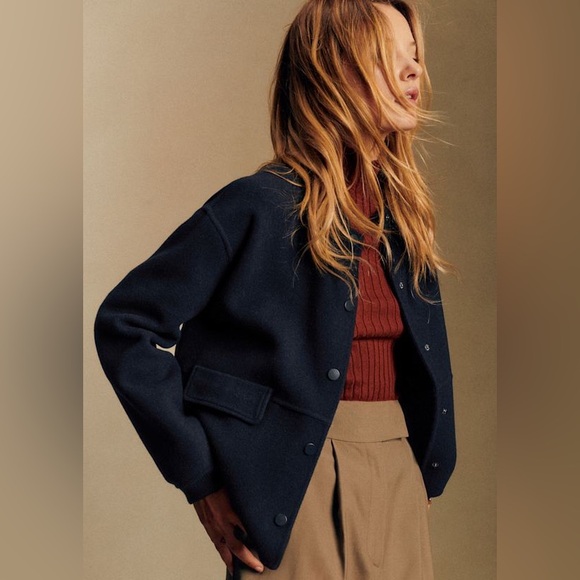 Sezane Jackets & Blazers - NWT Sézane Suzy Coat in Navy FR 36 / US 4